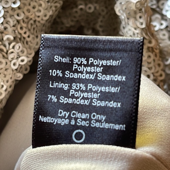 Dress The Population Sequined Dress, Pale Blush, Large - Picture 13 of 14